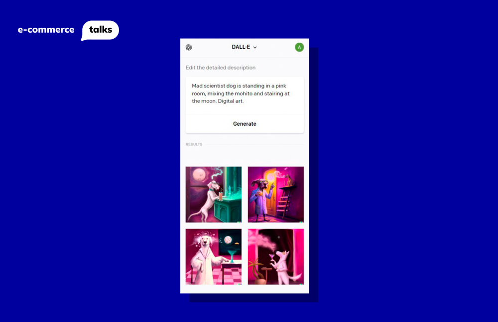 Generate visualisations from a text within minutes with DALL-E for online stores